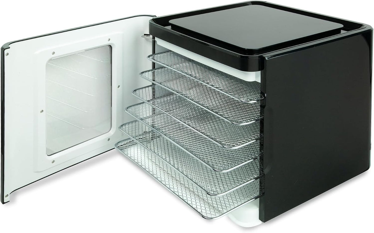 Nebula Dehydrator żywności z 6 tacami ze stali nierdzewnej, Sterowanie dotykowe LED, Regulowana temperatura 35-70C, 48-godzinny timer, Suszarka do żywności dla, Owoce, Veg, Mięso, Grzyby, Zioła