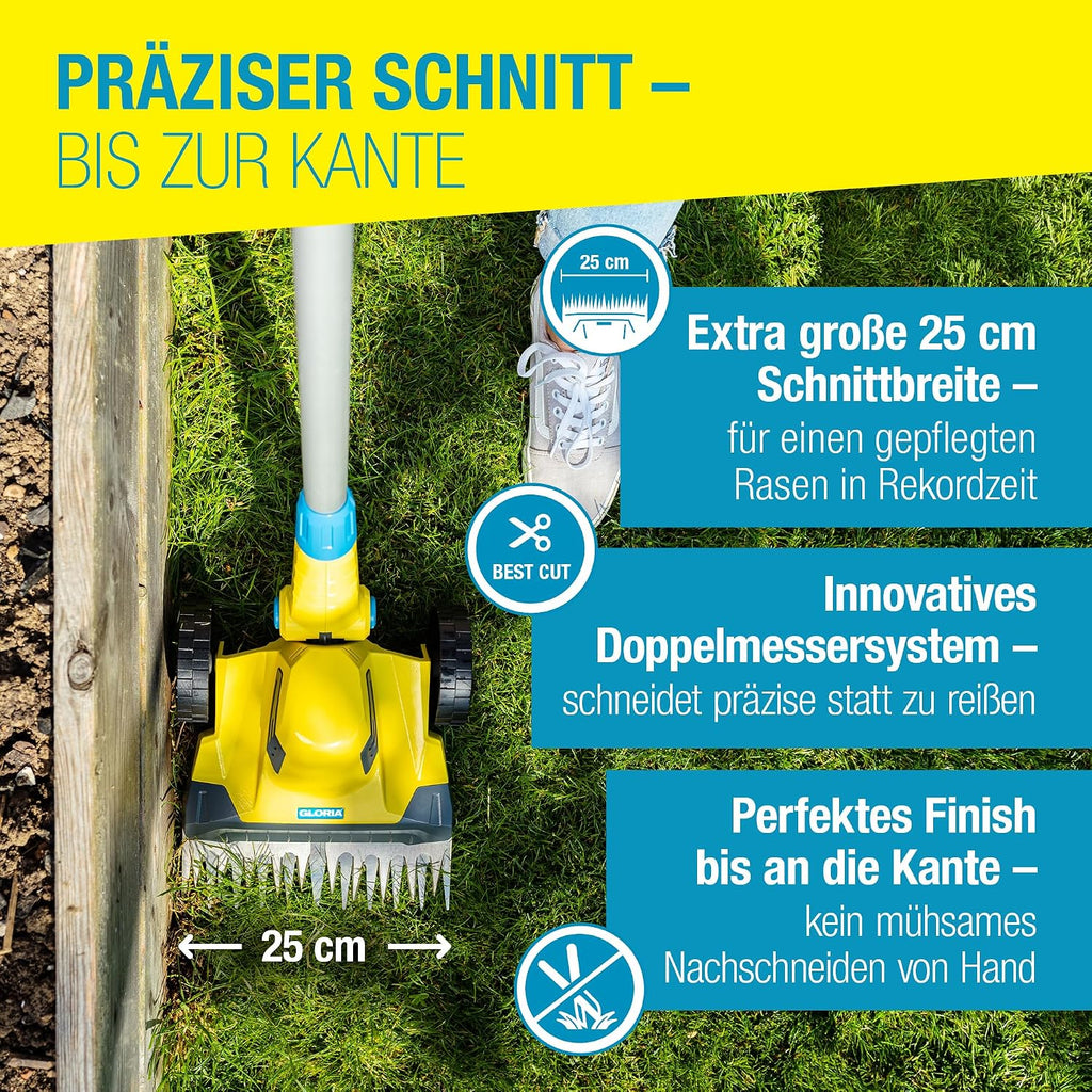 GLORIA Przycinarka do trawy FineCut 18V | Dla robotów koszącyc | Bez akku