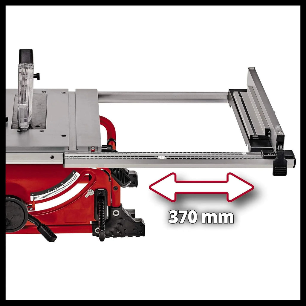 Einhell Akumulatorowa pilarka stołowa TE-TS 36/210 Li-Solo Power X-Change (36 V, Li-ion, brzeszczot Ø210 x Ø30 mm, prawe przedłużenie stołu, w tym ogranicznik kątowy, bez akumulatora i ładowarki)