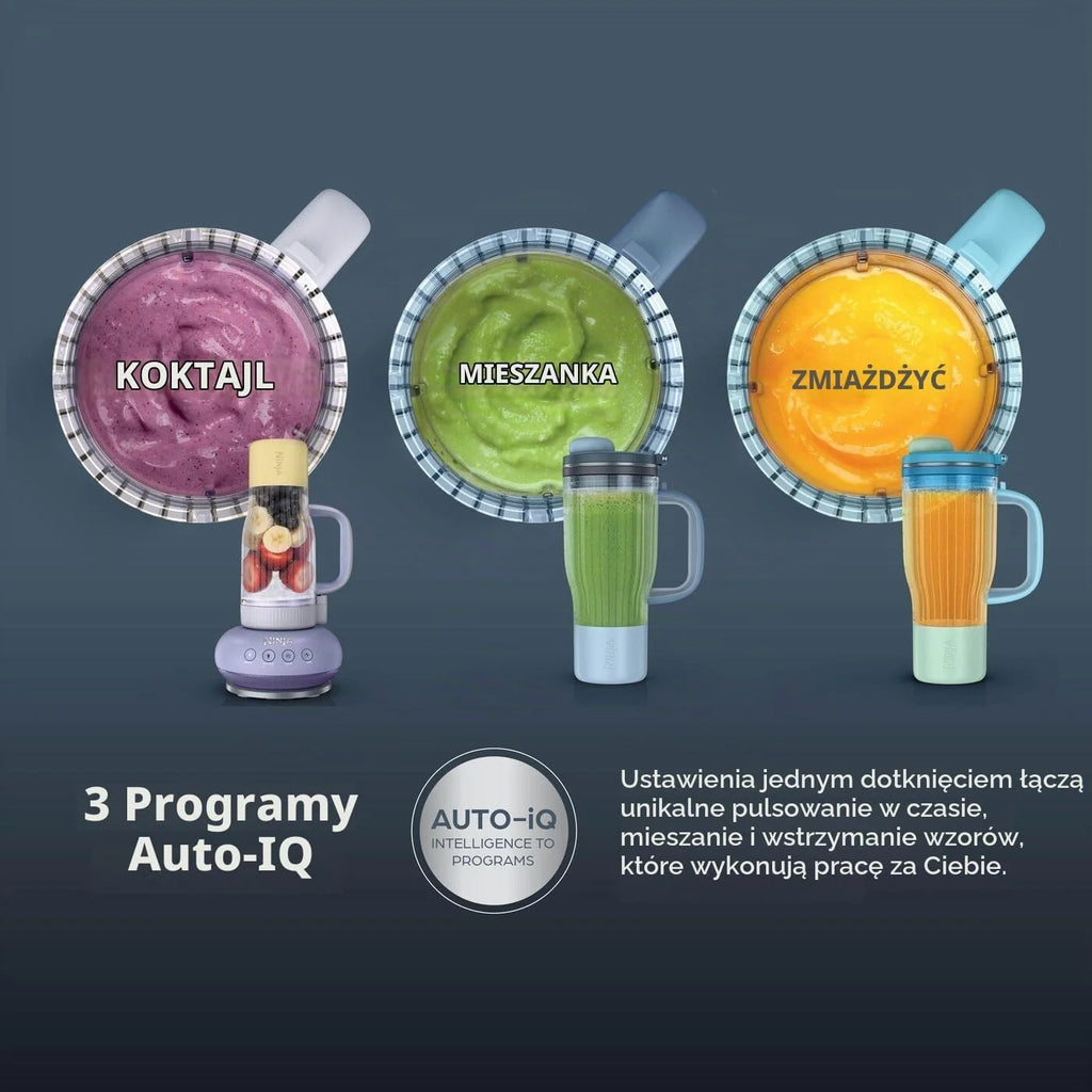 Ninja BlendBoss Blender z przenośnym kubkiem, kamień DB351UKST