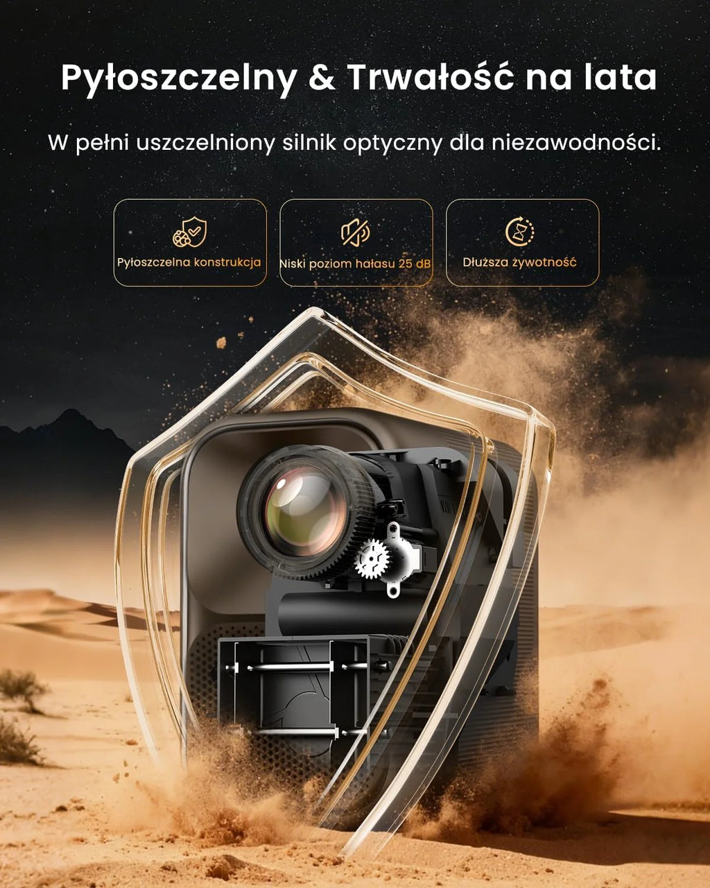 WEMAX Projektor Google TV 1080P Full HD, 500 ISO Lm, Obsługa 4K, MEMC Płynność Ruchu na Mecze 2026, W pełni Uszczelniona Optyka, Autofokus AI, HDR10, Dolby Audio, WiFi 5G, Bluetooth