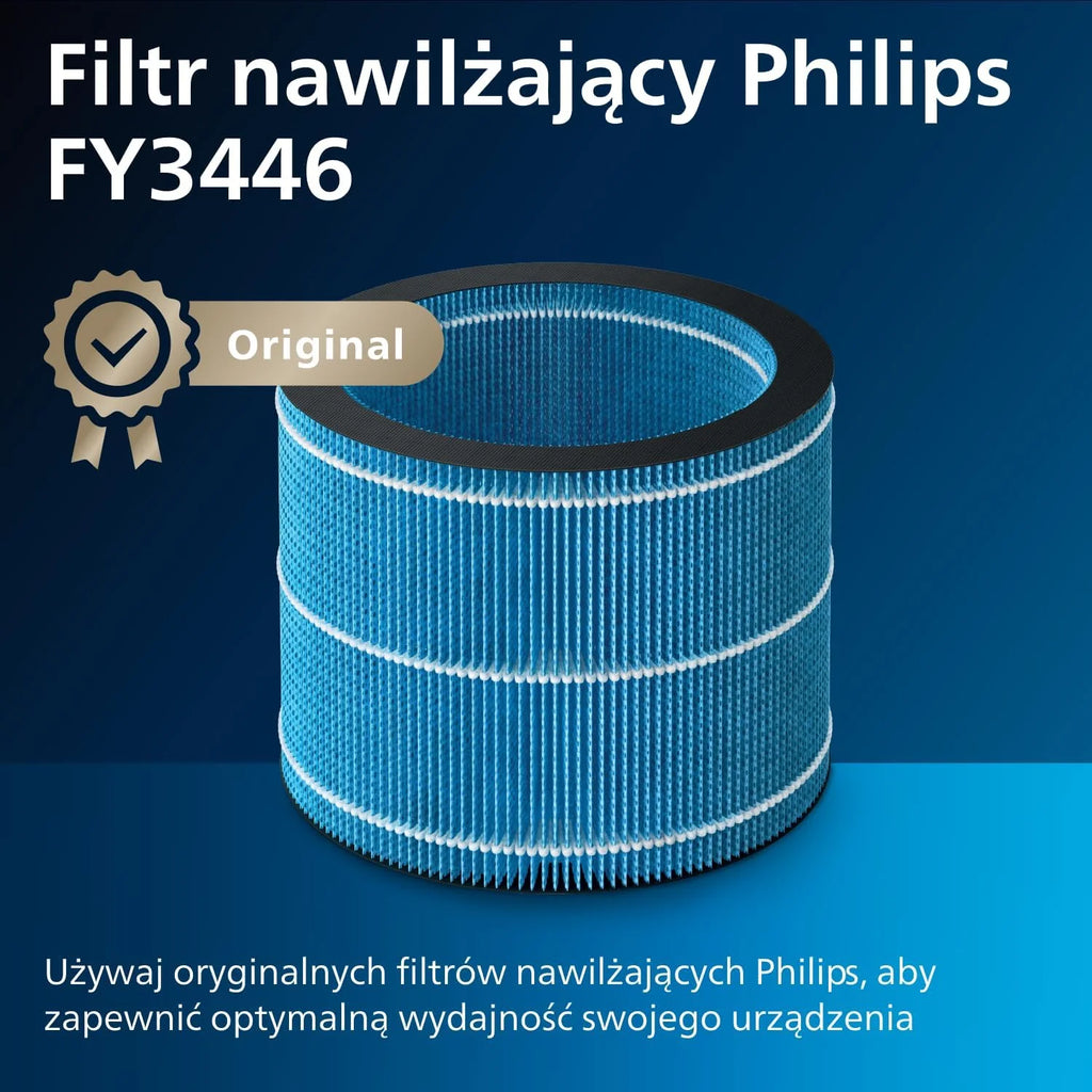 Philips Nawilżacz Ewaporacyjny serii 3000, do 45 m², NanoCloud, 3 l, Czarny