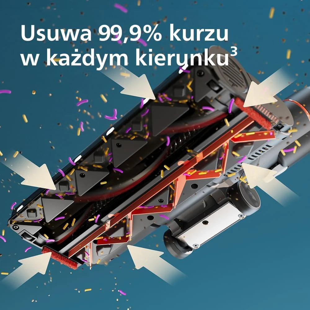 Philips SpeedPro Max Odkurzacz Pionowy serii 7000, Ssanie 360°, Do Sierści