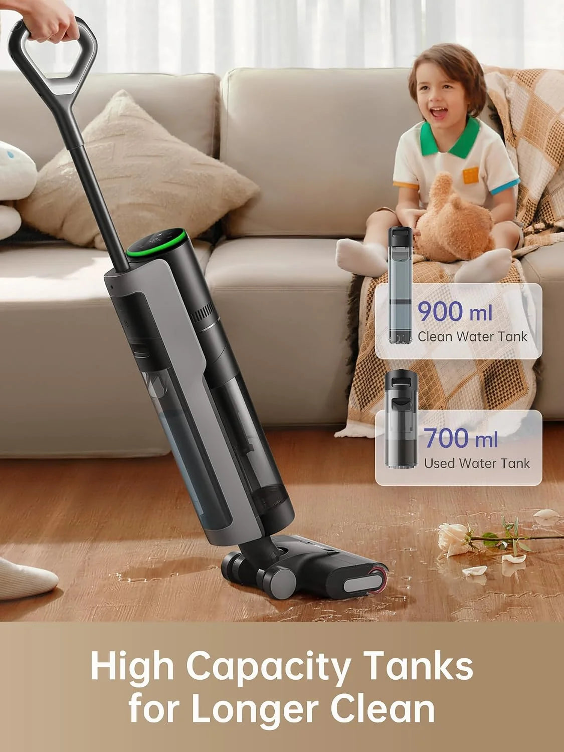 Dreame H12 Pro Odkurzacz Pionowy, Czarny, 300 W 22 V