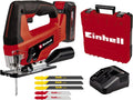 Einhell TC-JS 18 Li Piła Wyrzynarka, Czarny/Czerwony, 70 mm/10 mm/8 mm
