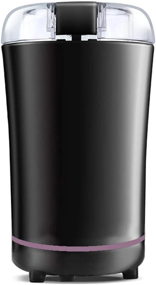 Młynek do kawy, elektryczny młynek do kawy do ziaren kawy młynek do orzechów i ziaren z ostrzami ze stali nierdzewnej 304, pojemność 50 ml, bezpłatna szczotka do czyszczenia little surprise