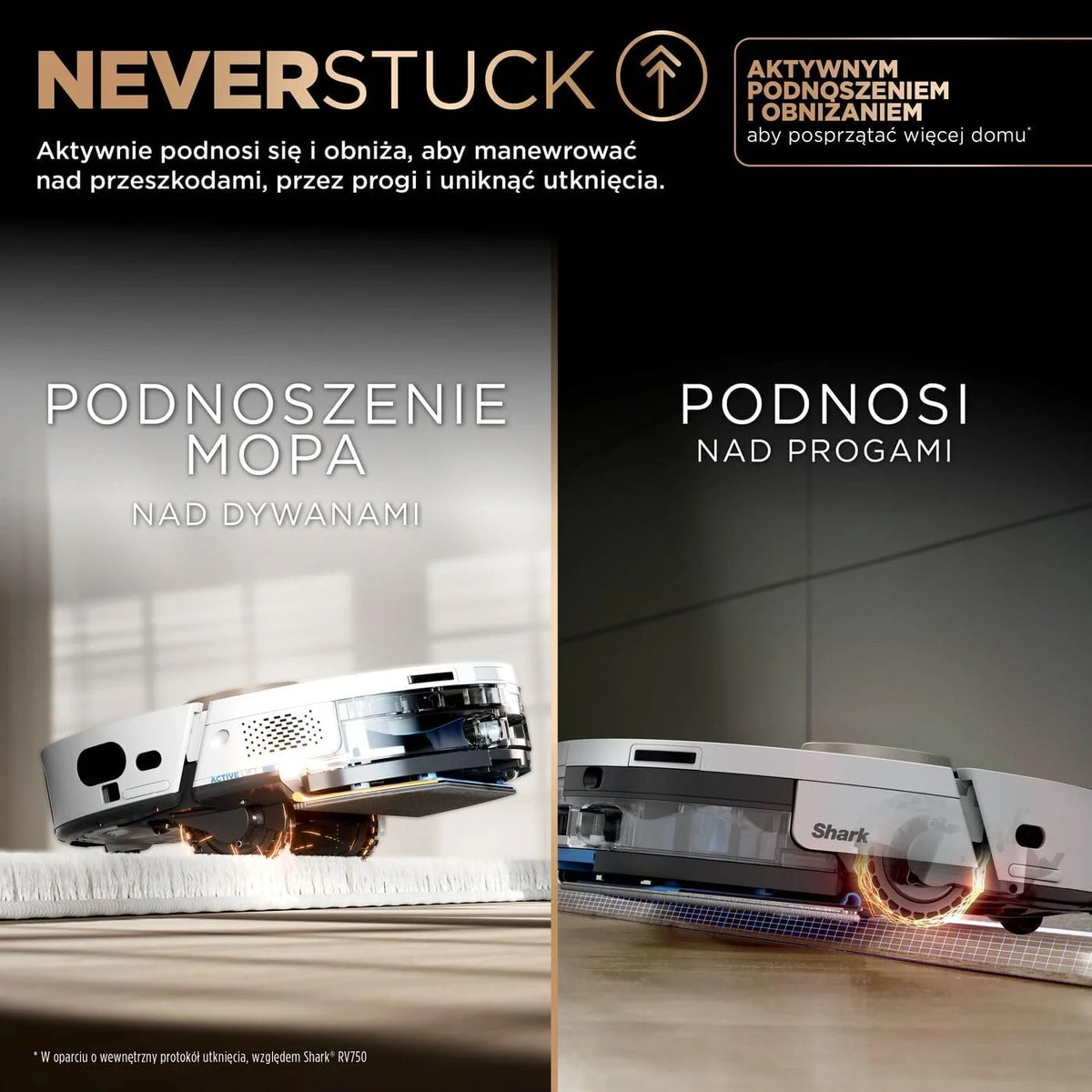 Shark PowerDetect Robot odkurzająco-mopujący 2 w 1, automatyczne opróżnianie, napełnianie i czyszczenie NeverTouch Pro (60 dni), 3D i LiDAR, NeverStuck, WiFi/aplikacja, biały, AV2800ZEEUWH