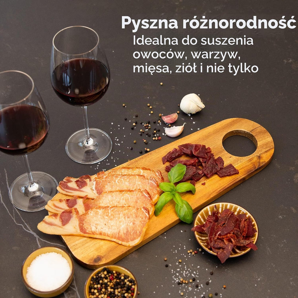 VITA5 Suszarka do Żywności 6 Tac Stal Nierdzewna 650 W Timer 24 H
