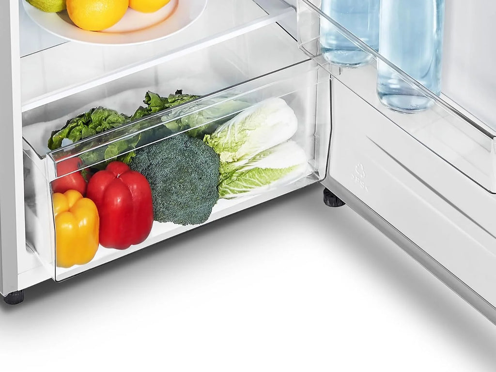 Gorenje RF414EPS4 lodówka dwudrzwiowa z zamrażarką na górze, 165 l, zamrażarka 41 litrów, oświetlenie wewnętrzne LED, klasa efektywności energetycznej E, 143,6 cm x 55 cm, srebrna