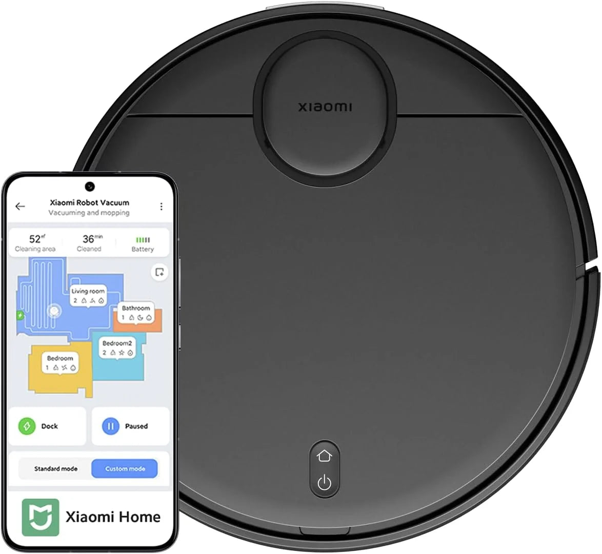 Xiaomi T12 robot odkurzający, inteligentny robot odkurzający z funkcją wycierania, 3500 Pa, nawigacja LiDAR, wykrywanie przeszkód, czas pracy do 130 minut, sterowanie aplikacją, dywan do twardych