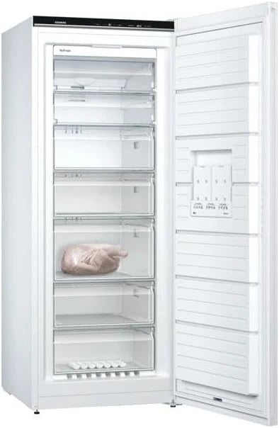 Siemens GS54NUWDV iQ500 zamrażarka wolnostojąca/D / 212 kWh/rok / 328 l/noFrost/bigBox/oświetlenie wewnętrzne LED/superFreezing/biała