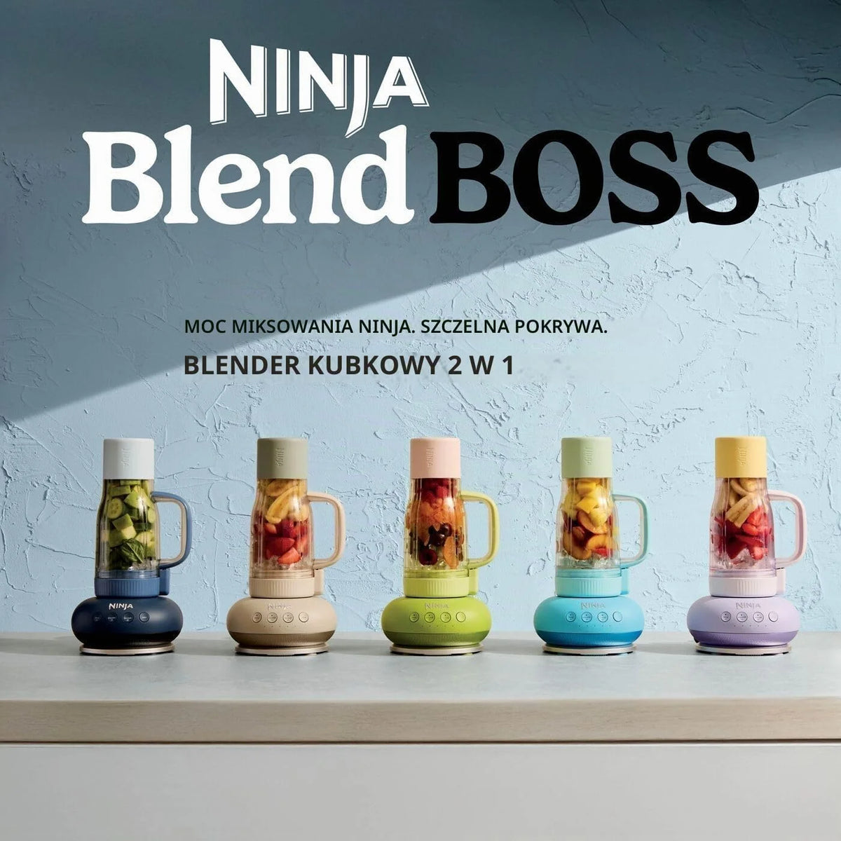 Ninja BlendBoss Blender z przenośnym kubkiem, kamień DB351UKST