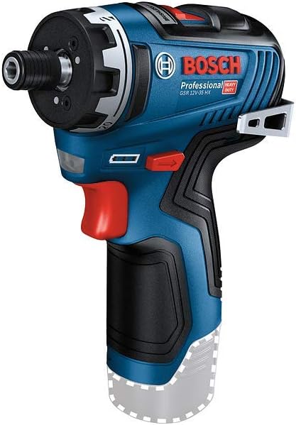 Bosch Professional system 12V: akumulatorowa wiertarko-wkrętarka GSR 12V-35 HX (bez akumulatorów i ładowarki, opakowanie kartonowe)