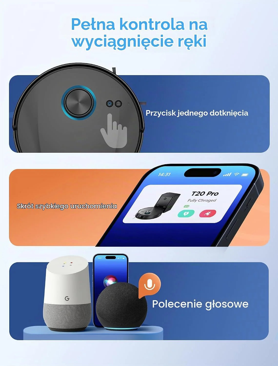 Ultenic T20 Pro Robot Odkurzający z Samooóżnianiem, 8000 Pa, Cichy, Sterowanie WiFi/Bluetooth/Alexa/App, 6 Trybów Czyszczenia, Idealny do Sierści Zwierząt