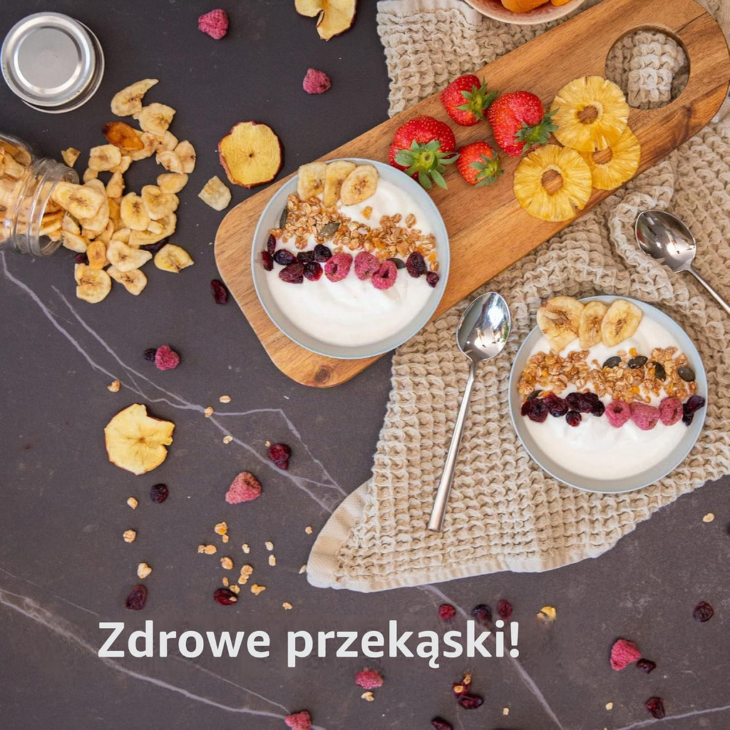 VITA5 Suszarka do Żywności 6 Tac Stal Nierdzewna 650 W Timer 24 H