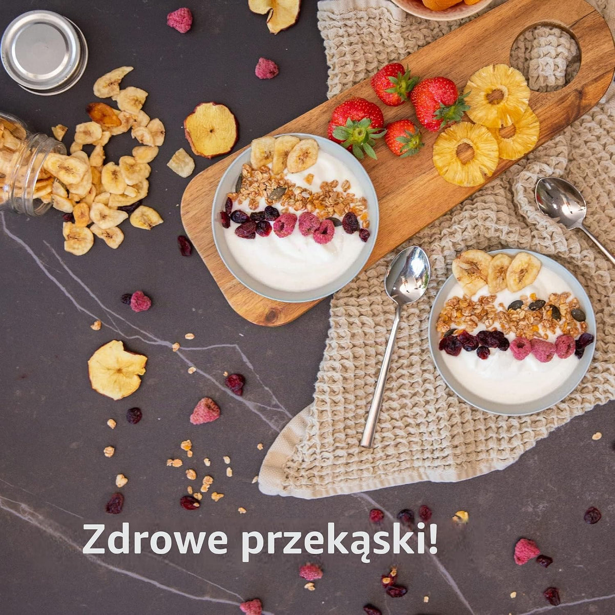 VITA5 Suszarka do Żywności 6 Tac Stal Nierdzewna 650 W Timer 24 H