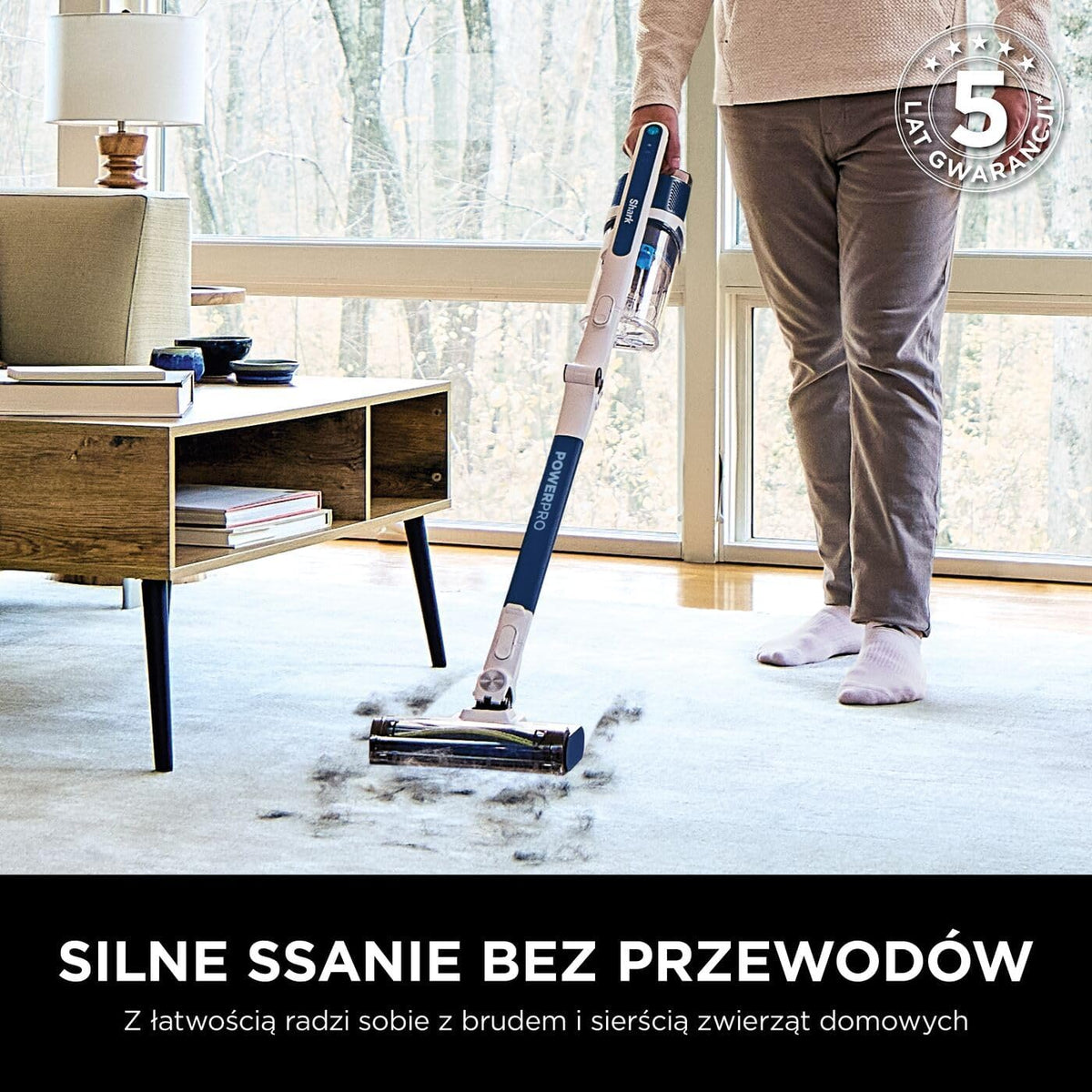 Shark PowerPro odkurzacz bezprzewodowy, granatowy metaliczny, IZ380EU