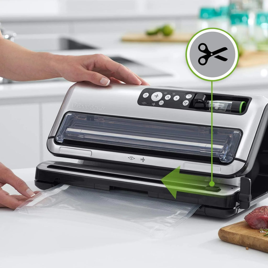 FoodSaver zgrzewarka próżniowa z trybem automatycznego pakowania próżniowego, pakowarka próżniowa FFS006X