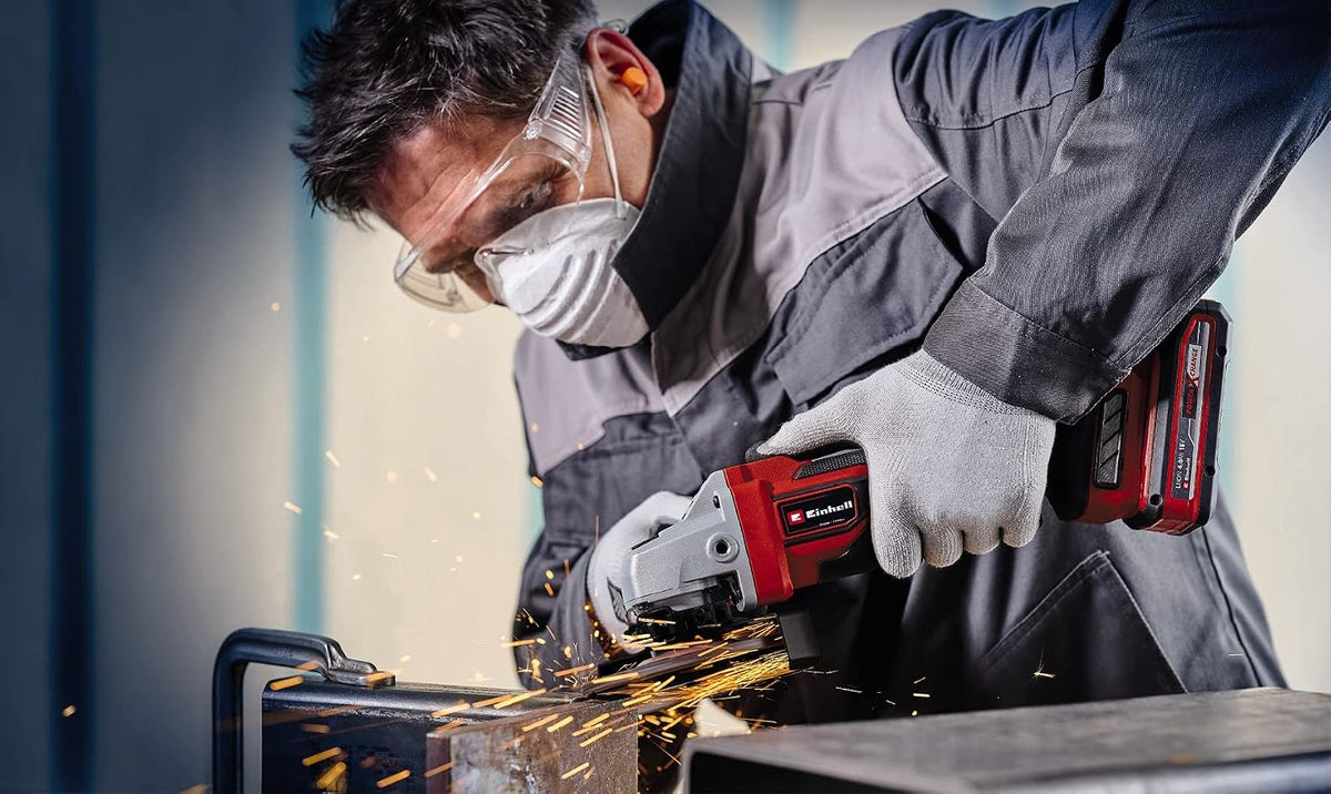 Einhell Professional akumulatorowa szlifierka kątowa TP-AG 18/125 CE Q Li Power X-Change (18V, Ø 125 mm, 33 mm gł. cięcia, bezszczotkowa, ukł. elektroniczny stałej częstotl., bez tarczy i akumulatora)