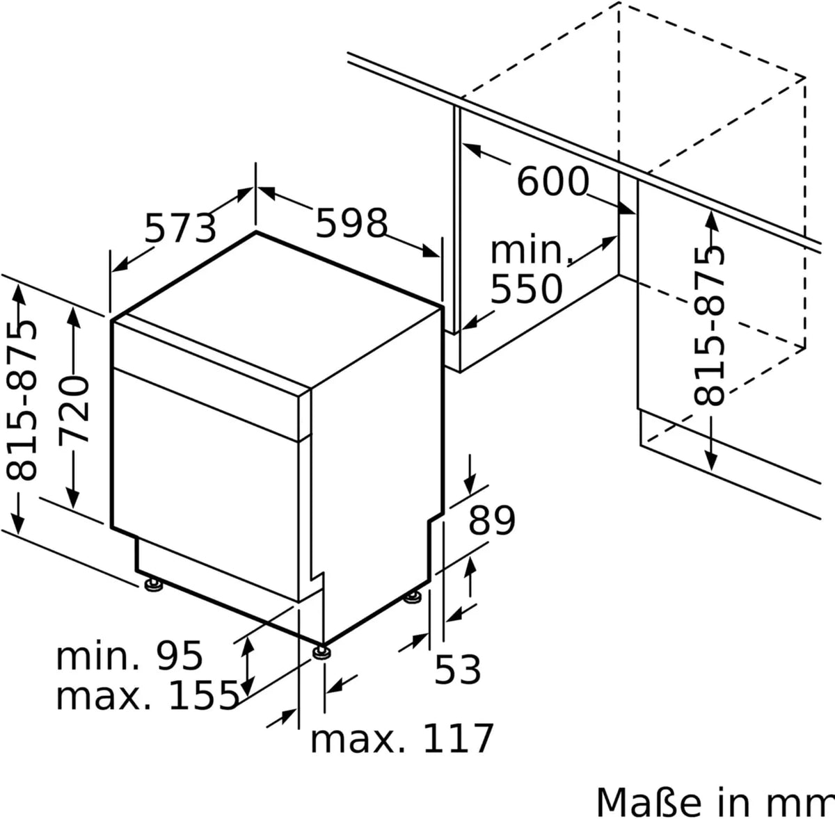 Bosch SMU4EVS08E, seria 4, inteligentna zmywarka do naczyń 60 cm, szuflada na sztućce, zmywarka z asystentem programu, wyjątkowo cicha, górny kosz z regulacją wysokości, automatyczne otwieranie drzwi