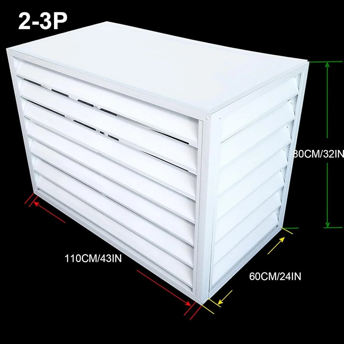 Zewnętrzna osłona klimatyzatora, mini dzielona ochrona klimatyzatora, aluminiowa pokrywa pompy ciepła, redukcja hałasu, konstrukcja odporna na warunki atmosferyczne, idealna do użytku na zewnątrz