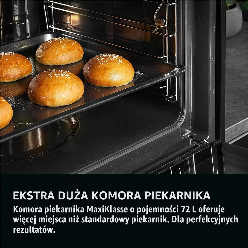 AEG 6 WiFi piekarnik do zabudowy, SteamCrisp – 25% pary, TR6PB50WSB
