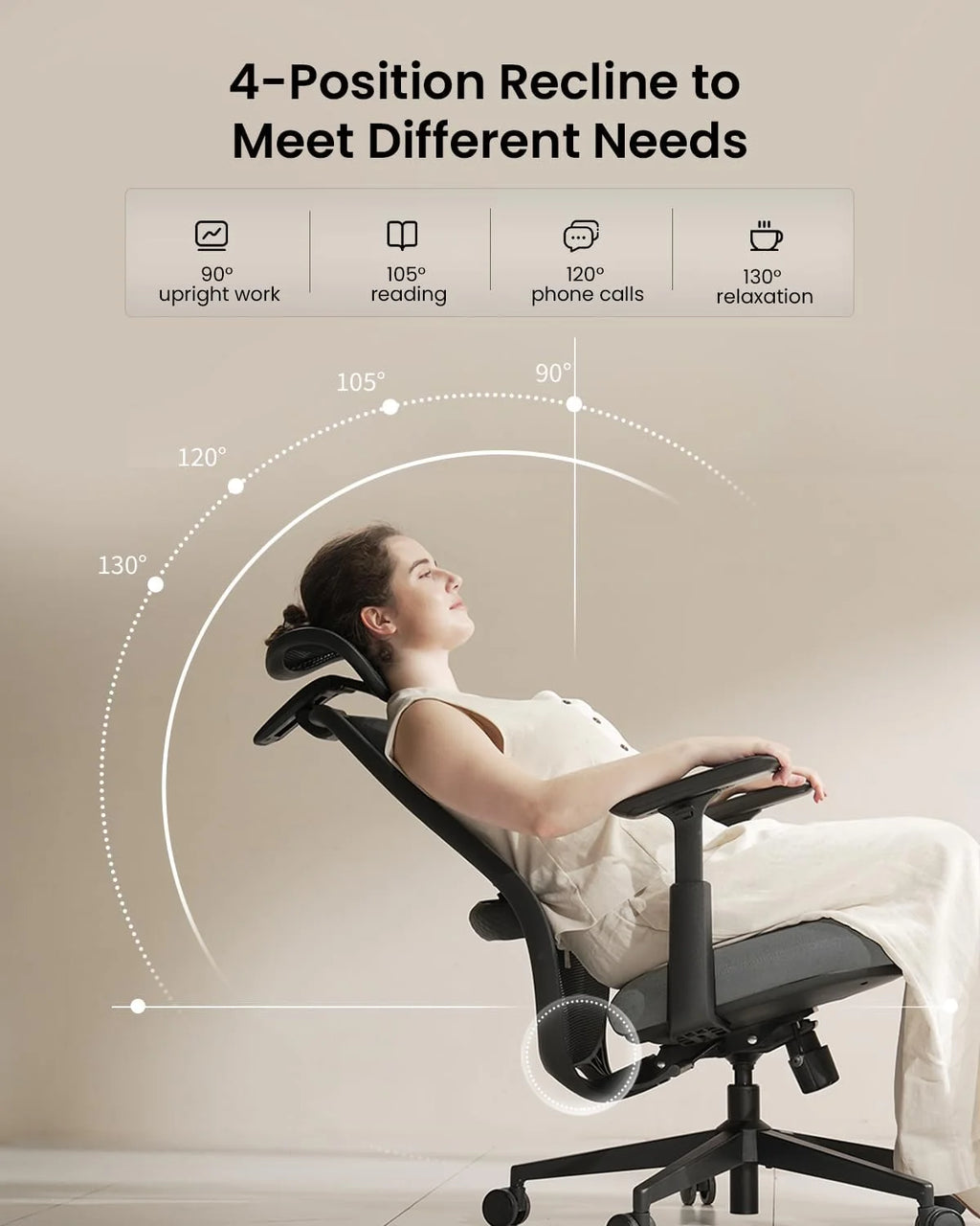 ProtoArc Ergonomiczne krzesło do domu i biura