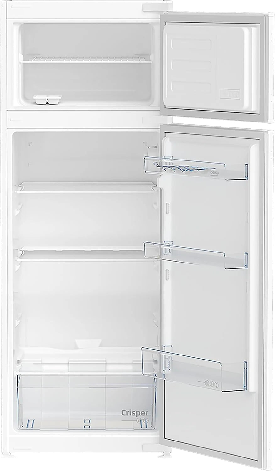 Beko BDSA250K4SN b100 lodówko-zamrażarka do zabudowy, pojemność użytkowa 220 l, chłodzenie 176 l, zamrażanie 44 l, wnęka 145, technologia drzwi holowanych, 37 dB, urządzenie do zabudowy, kolor biały