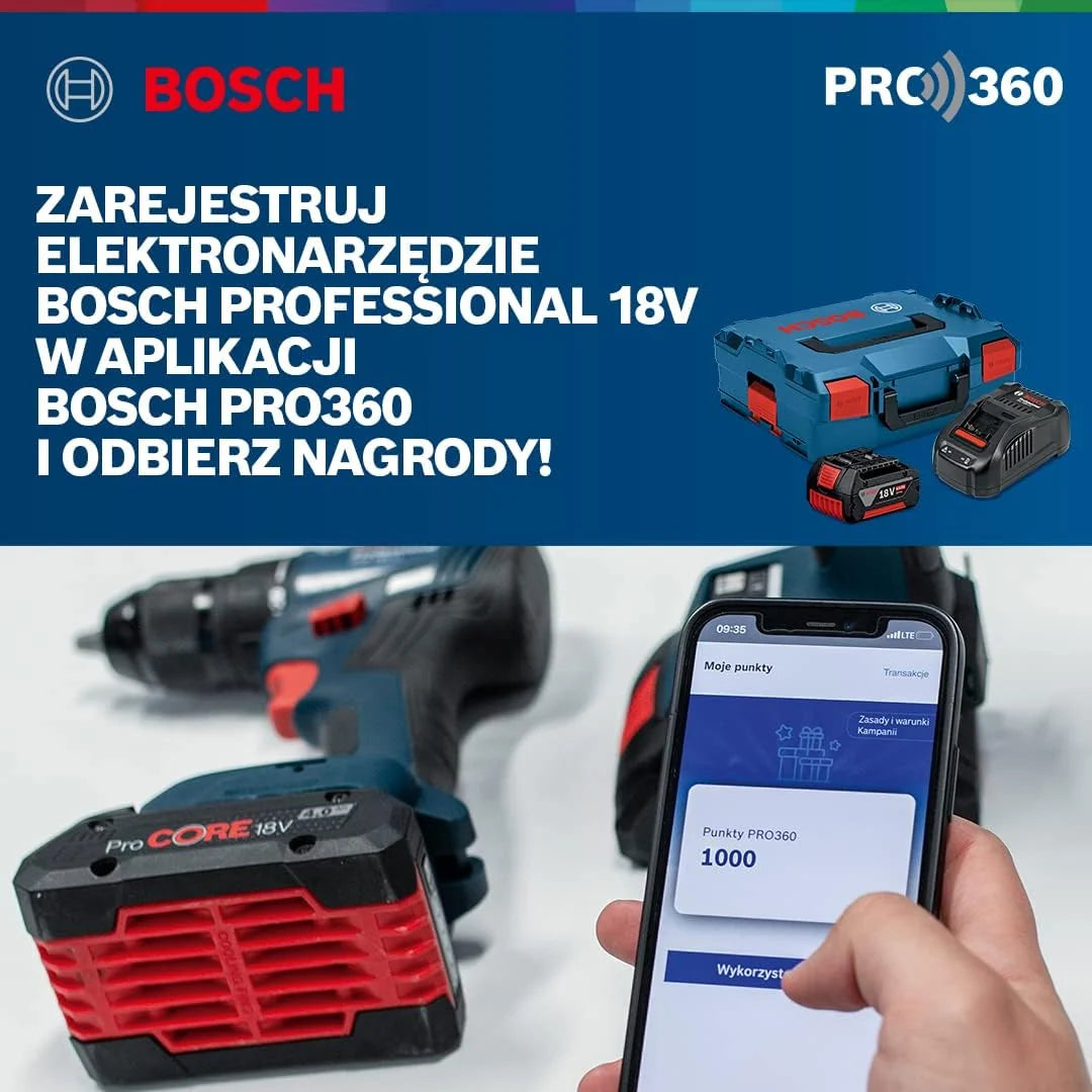 Bosch Professional system 18V: akumulatorowa szlifierka kątowa GWS 18V-10 (średnica tarczy 125 mm, kołnierz mocujący, nakrętka mocująca, osłona)