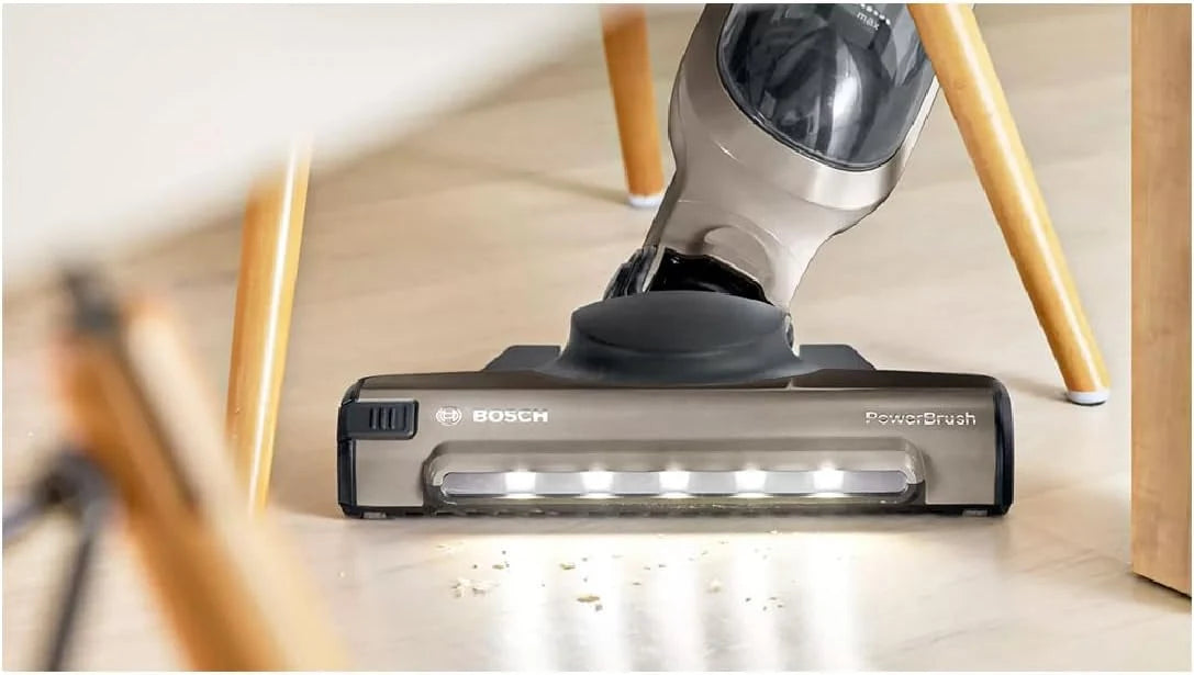 Bosch - Seria 4, bezprzewodowy odkurzacz pionowy Flexxo Gen 2, 28 W, 0,4 litra, 82 dB, metaliczny brąz, BBH3ALL23