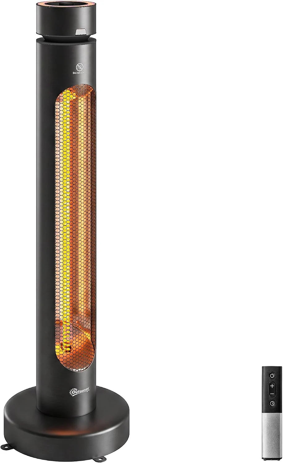 Outsunny Promiennik podczerwieni 2000 W z włókna węglowego promiennik