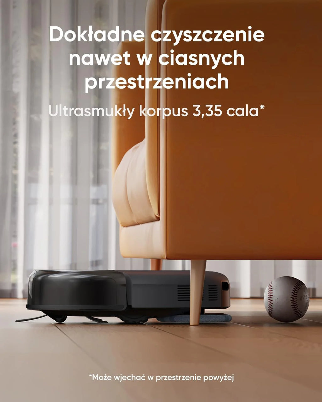 eufy robot sprzątający Omni C20, 7000 Pa, ultrasmukły korpus 8,5 cm