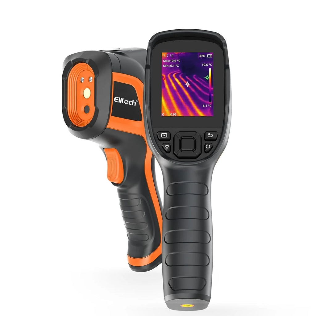 Elitech Kamera termowizyjna 256 x 192, rozdzielczość IR, częstotliwość odświeżania 25 Hz, kamera widokowa 2 MP, wyświetlacz LCD 3,5", IP54, wodoszczelna i pyłoszczelna, USB-C, -20°C do 550°C, dla