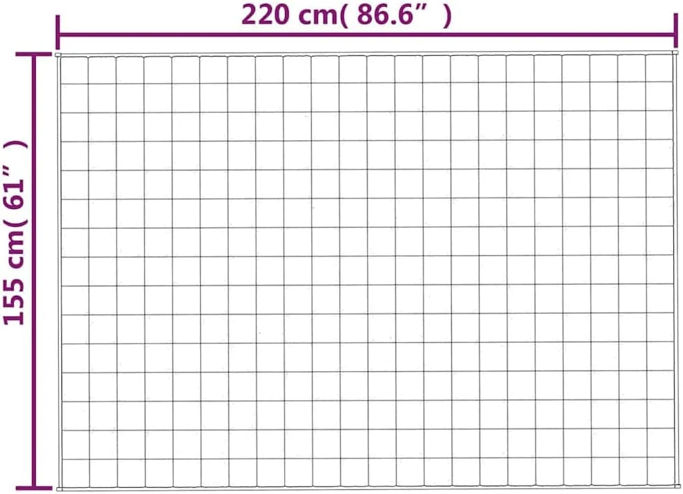 Koc obciążeniowy 155x220 cm 11 kg niebieski