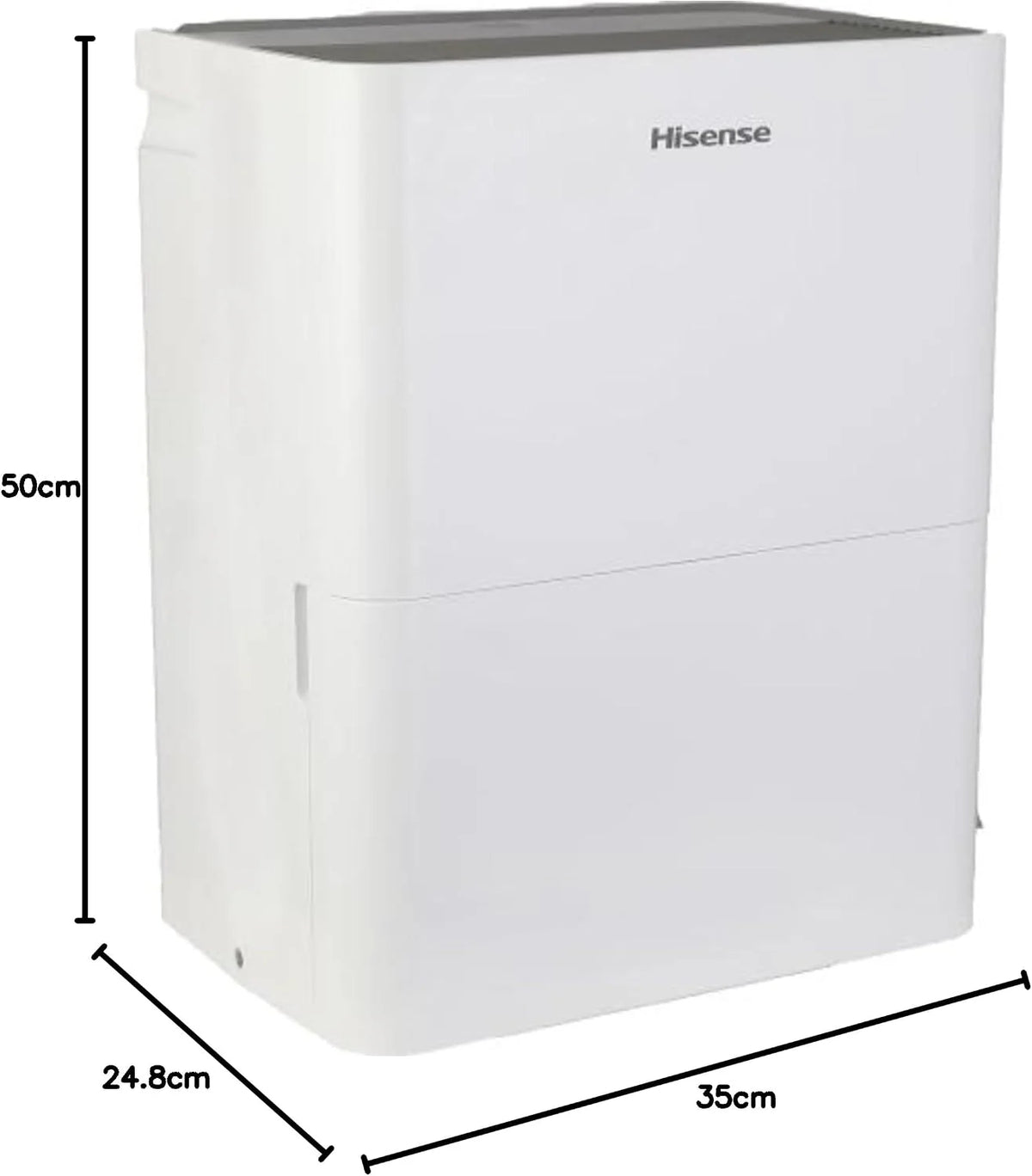 HISENSE Osuszacz powietrza D20HW – 20 l, osuszanie, funkcja suszenia, wskaźnik przy pełnym zbiorniku, timer, automatyczna praca/ponowne uruchomienie, wyświetlacz LED, technologia Smart WiFi, 260 W
