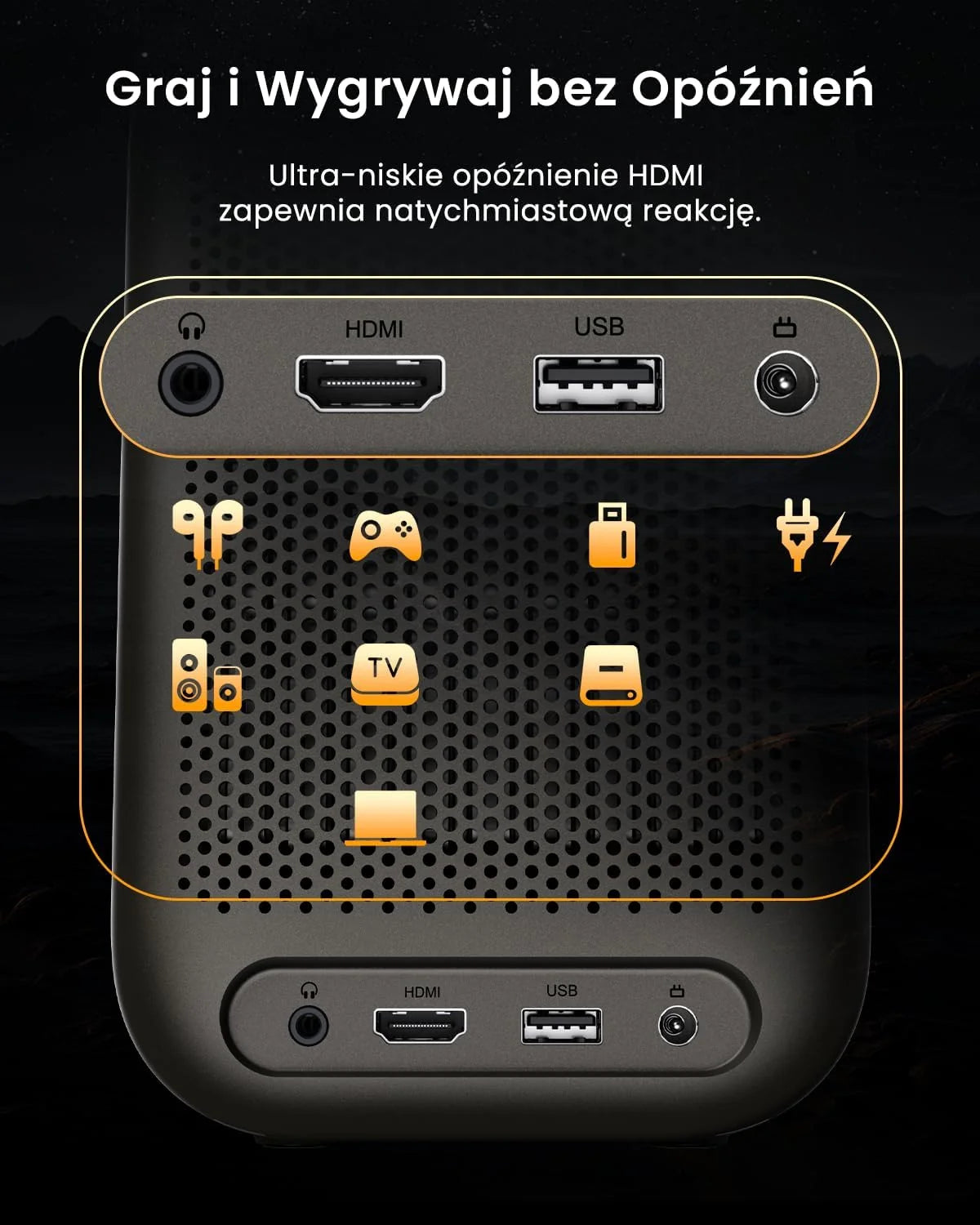 WEMAX Projektor Google TV 1080P Full HD, 500 ISO Lm, Obsługa 4K, MEMC Płynność Ruchu na Mecze 2026, W pełni Uszczelniona Optyka, Autofokus AI, HDR10, Dolby Audio, WiFi 5G, Bluetooth