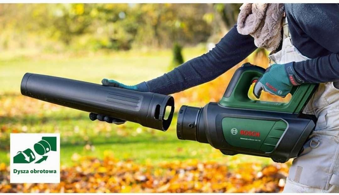 Bosch Home and Garden Akumulatorowa Dmuchawa do Liści 36V-750, 1 Akumulator 2 Ah, System 36V, do Usuwania Zalegających Liści na Dużym Terenie, Niewielka Waga 2.8 kg, Opakowanie Kartooptymalne