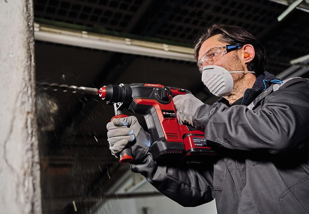 Einhell Professional Akumulatorowa wiertarka udarowa TP-HD 18/26 Li BL-Solo Power X-Change (18 V, bezszczotkowa, 2,6 J, SDS-plus, udar pneumatyczny, 4 funkcje, walizka, bez baterii)