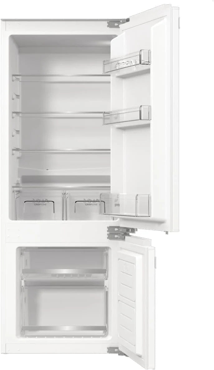 Gorenje RKI514D22 lodówko-zamrażarka do zabudowy/145 nisz/zawias drzwiowy stały/EEK: D/FrostLess/208 litrów/cyfrowy wskaźnik temperatury/oświetlenie LED/zawias drzwiowy wymienny/wys. x szer. x gł