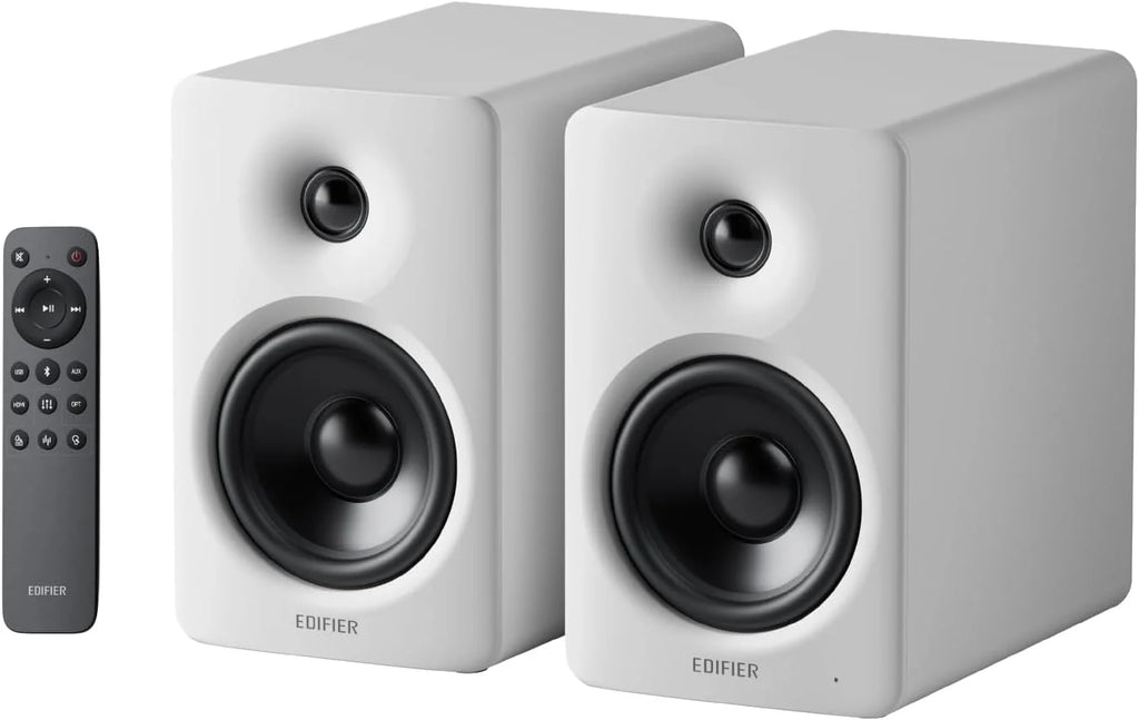 Edifier M90 Głośniki półkowe z 100W RMS i dźwiękiem Hi-Res LDAC，Biały
