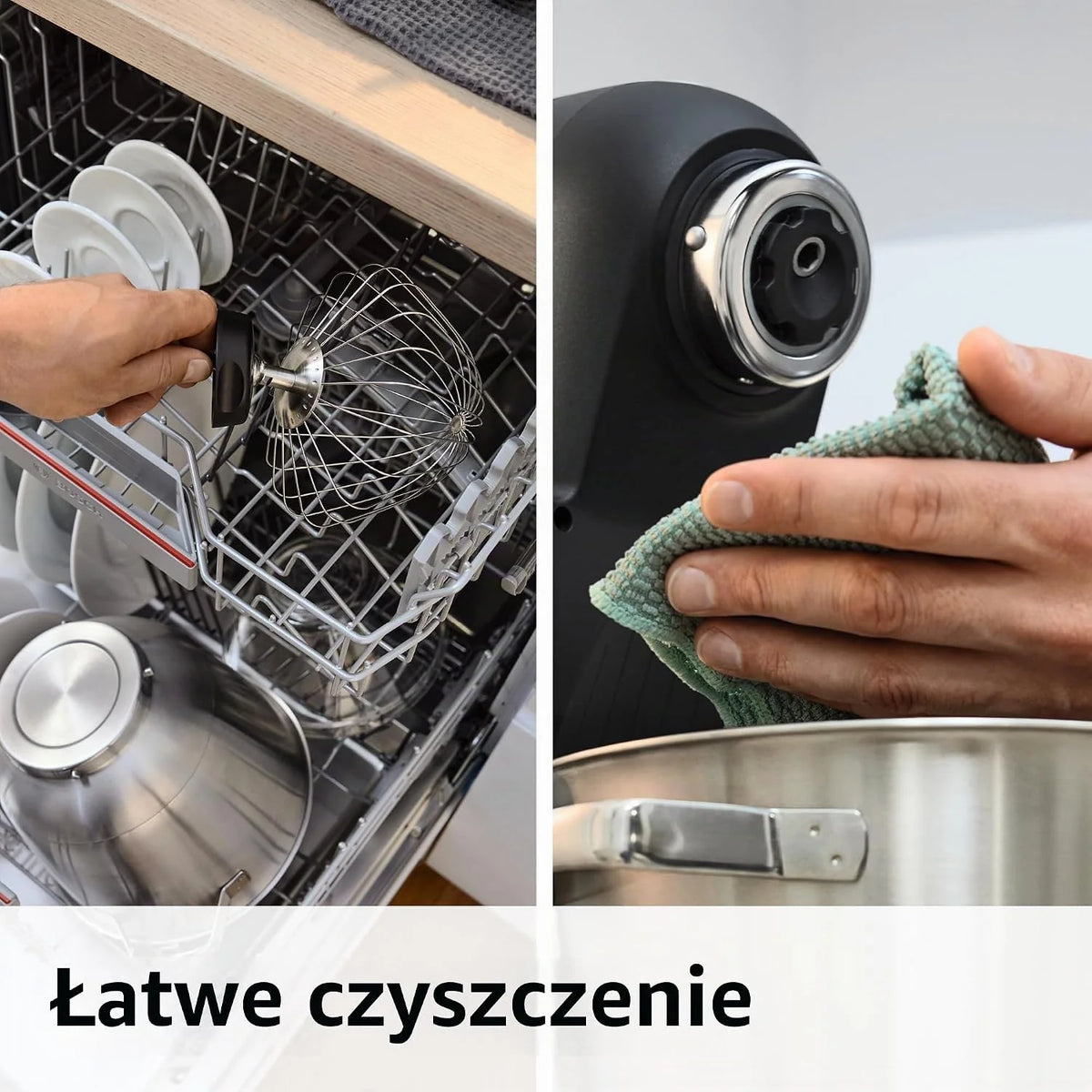 Bosch Robot kuchenny seria 6, 2 miski 5,5 l (stal nierdzewna, tworzywo sztuczne), waga zintegrowana, 7 programów automatycznych, 7 stopni, mieszadło planetarne, hak do zagniatania/miotła silikonowa