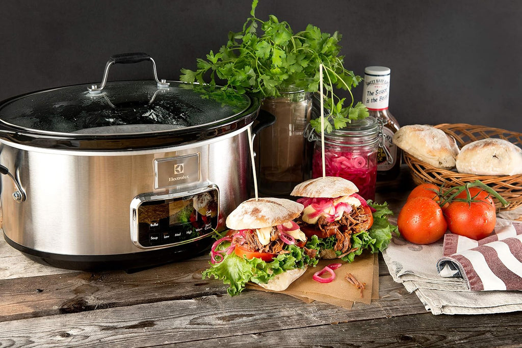 Electrolux ESC7400 Wolnowar – wolnowar ze stali nierdzewnej z 6 wstępnie zdefiniowanymi programami, 235 W, 6,6 l