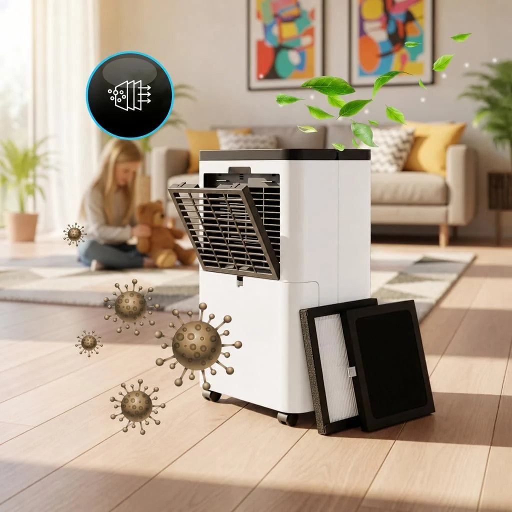 Osuszacz Powietrza Oczyszczacz 24L/24h, Nexi ION, biały