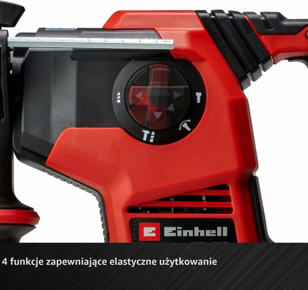 Einhell Herocco 36/28 Power X-Change akumulatorowy młot udarowo-obrotowy (Twin-Pack, wiercenie/wiercenie udarowe/dłutowanie z/bez mocowania, 3,2 J, bezszczotkowy, SDS+, w zestawie E-Box, bez
