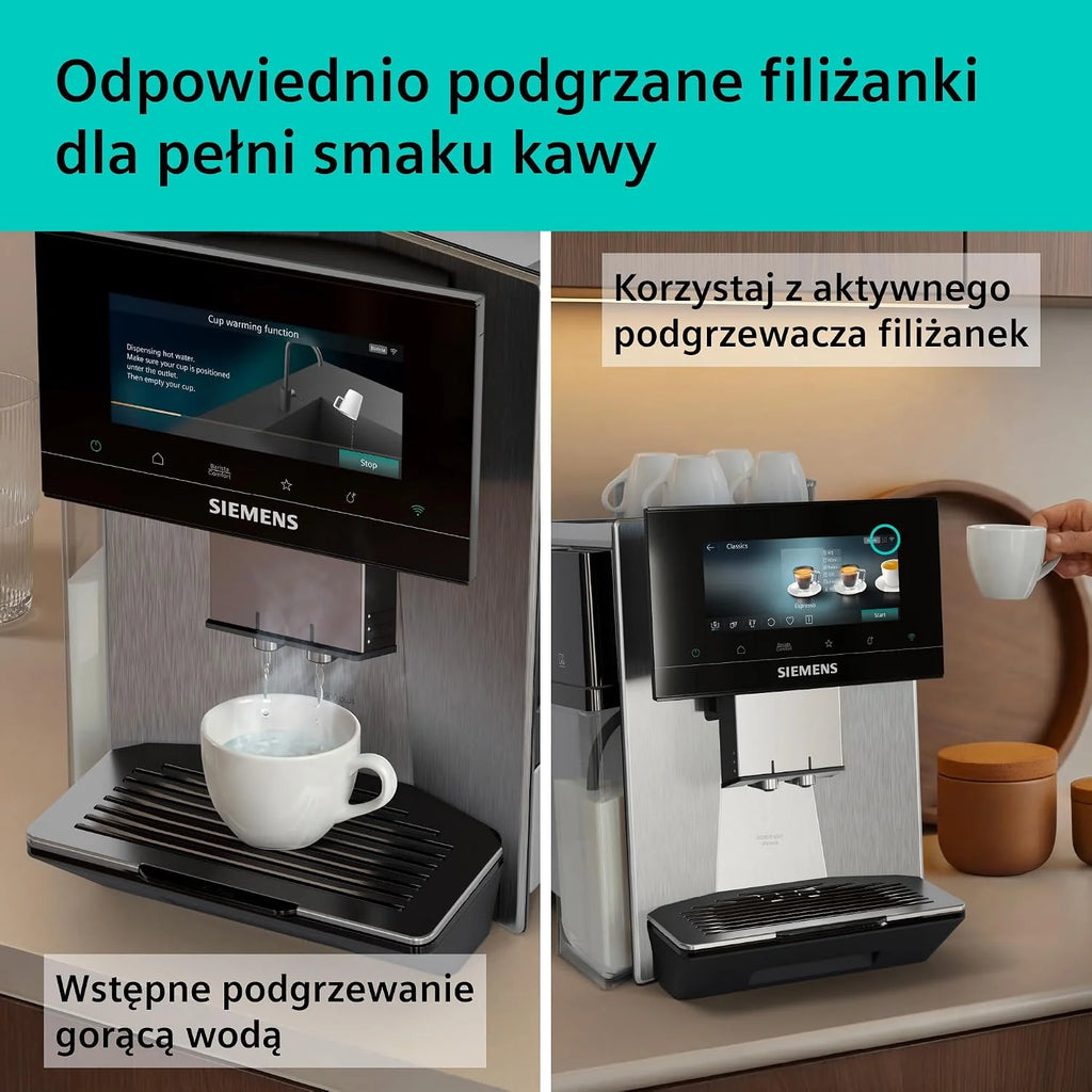 Siemens EQ900 plus iAroma Ekspres ciśnieniowy, TQ923EZ3, stal nierdzewna