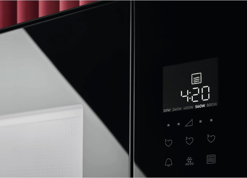 AEG Wbudowany piekarnik mikrofalowy TB6GM171DB, 17 l, 800 W z grillem 800 W, wyświetlaczem LED, dotykowym sterowaniem parowym, elektronicznym otwieraczem, seria 6000 SteamSet