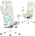 SONGMICS Ergonomiczny fotel biurowy, regulowana wysokość, udźwig do 150 kg
