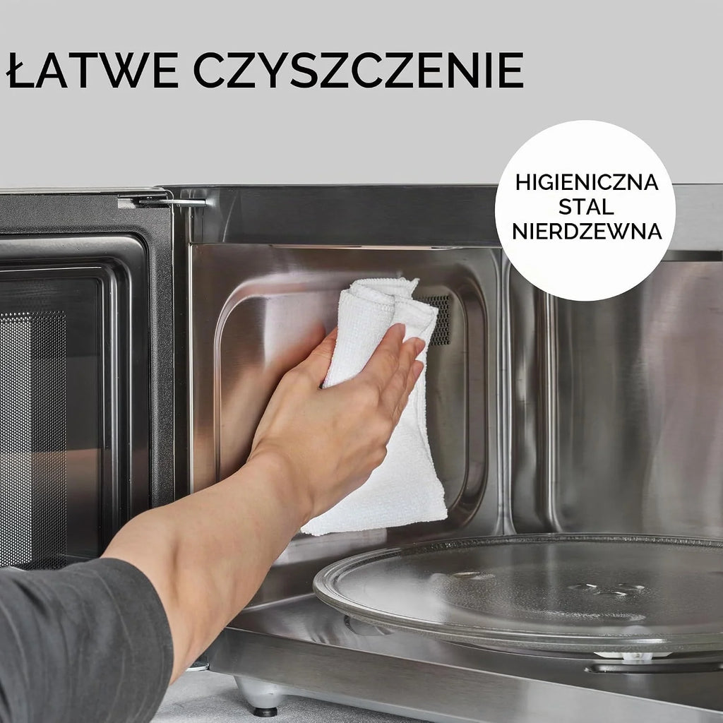 Panasonic NN-CT56RBEPG 27 l kuchenka mikrofalowa kombi 4 w 1 z Airfryer, inwerter 1000 W, 19 automatycznych programów, grill konwekcyjny, oszczędność miejsca, smukła konstrukcja, czarna