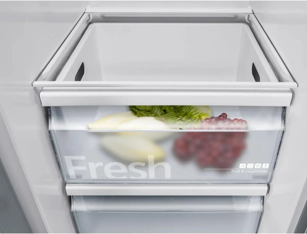 SIEMENS KA93GAIDP, iQ500, amerykański side-by-side, 178,7 x 90,8 cm, chłodzenie 369 l i zamrażanie 191 l, system odświeżania noFrost, dozownik lodu i wody z przyłączem wody, komora barowa, stal
