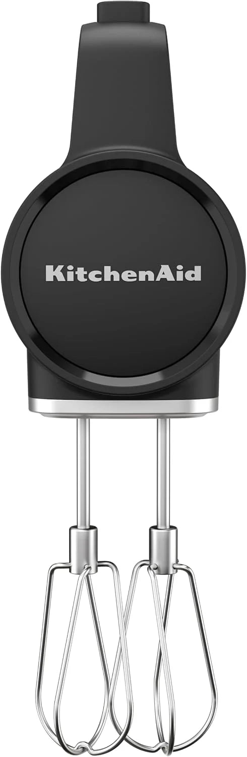 Kitchenaid Bezprzewodowy mikser ręczny Go Cordless - elektryczny mikser z 7 stopniami prędkości, 2 trzepaczki turbo, akumulator w zestawie, czarny